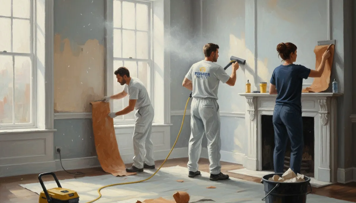 Wallpaper removal service in Highland Park, IL for North Shore homes and interiors